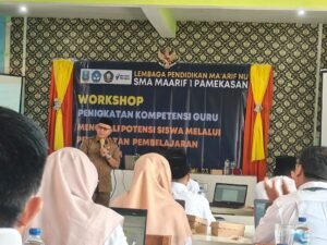 SMA Maarif 1 Pamekasan Gelar Pelatihan Pembelajaran Mendalam, Hadirkan Pengawas Pembina Sebagai Pemateri