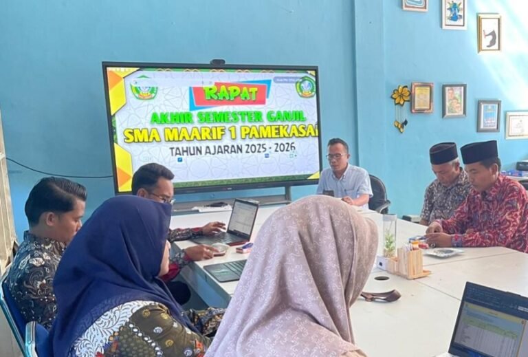 SMA Maarif 1 Pamekasan Gelar Rapat Koordinasi Evaluasi Program Kerja 2025 dan Rapat Kerja ARKS 2026