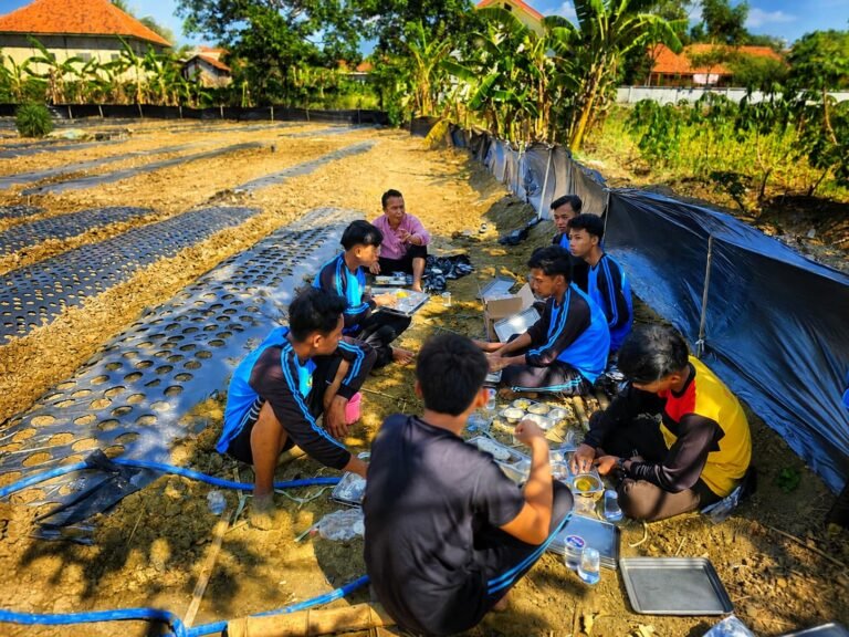 Kepala sekolah membersamai Tim Agro Smart sambil menikmati MBG (Makan Bergizi Gratis), menjadi momen sederhana yang penuh makna. Di tengah suasana lahan agro, perbincangan mengalir tentang proses, pengalaman, tantangan, dan pembelajaran yang telah dilalui. Semua menjadi bagian dari persiapan presentasi refleksi kegiatan SIKAP, yang akan disampaikan oleh perwakilan kelompok. Karena pembelajaran bukan hanya tentang apa yang dilakukan, tetapi juga tentang merefleksikan proses, menemukan makna, dan berani berbagi pengalaman. Dari lahan agro, tumbuh pengalaman. Dari kebersamaan, lahir inspirasi. Dari refleksi, lahir generasi yang lebih siap melangkah.